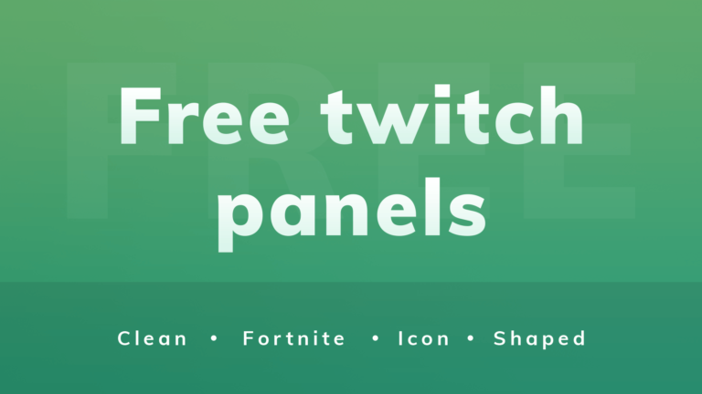 Free Twitch Panels