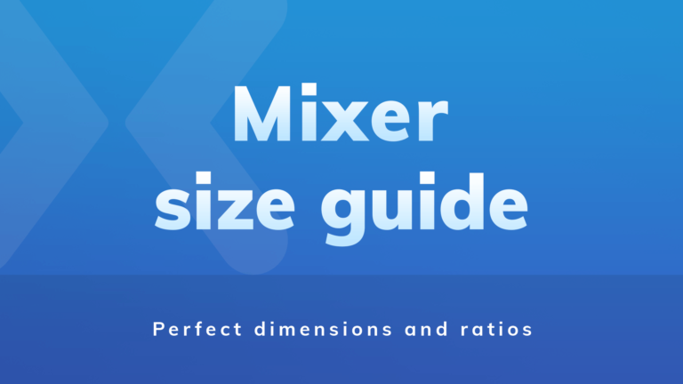 Mixer Graphic Size Guide