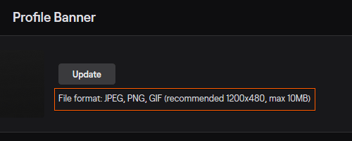 Twitch Profile Banner Size